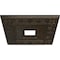 Ekena Millwork Eris Medallion (Canopies up to 9 7/8"), 18"W x 18"H x 3 1/2"ID x 1 1/8"P, Stone Hearth Crackle CM18ERSHC - alternate 2